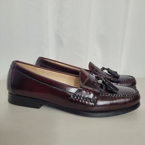 Cole Haan Men's Burgandy Pinch Tassel Loafers - Size 9.5 D